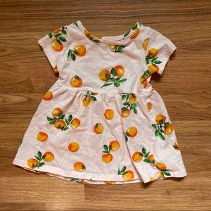 Old Navy Orange Fruit Dress